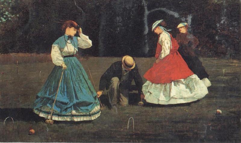 Croquet Scene, Winslow Homer
